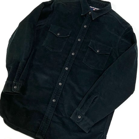 【USED】90'S POLO SPORT VELOUR SHIRT