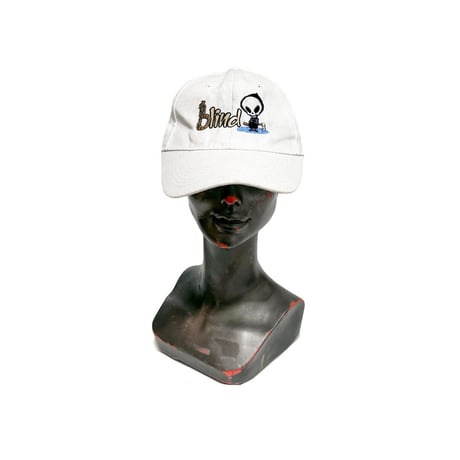 【USED】90's Blind Skateboards CAP WHITE