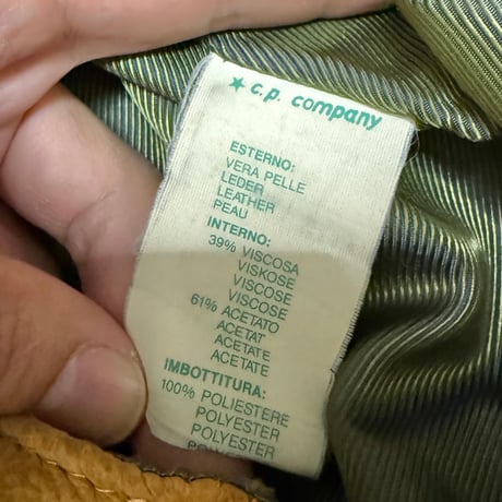 【USED】C.P.COMPANY IDEAS FROM MASSIMO OSTI 1985AW LEATHER BOMBER JACKET