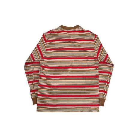 【USED】90'S-00'S STUSSY MULTI BORDER L/S T-SHIRT