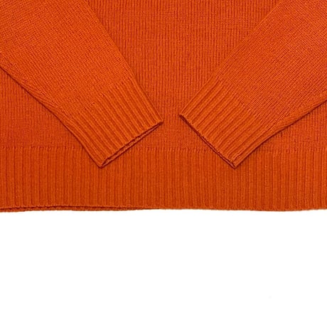 【USED】00's J.CREW HALF BUTTON HI-NECK PULLOVER KNIT SWEATER