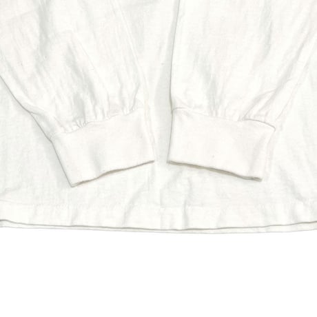 【USED】90'S STUSSY SPLASH "X" L/S T-SHIRT WHITE