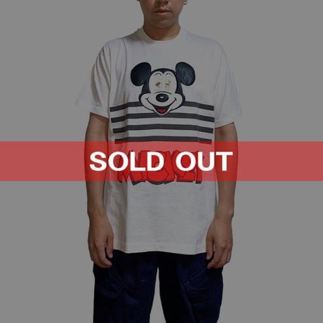 【USED】90'S LENTICULAR MICKEY T-SHIRT