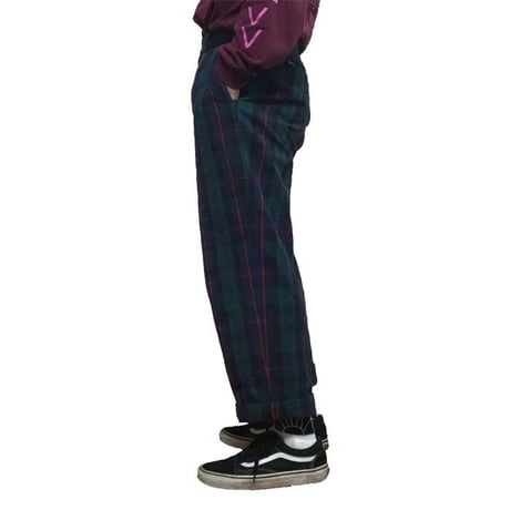 【USED】2TACK CHECK TROUSERS