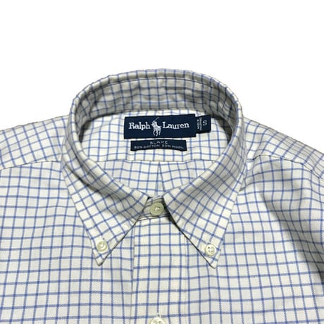 【USED】90'S RALPH LAUREN LATTICE CHECK B.D SHIRT