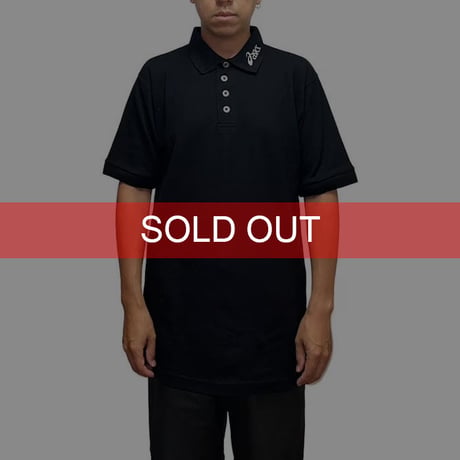 【DEAD STOCK】90'S ASICS METAL BUTTON POLO SHIRT
