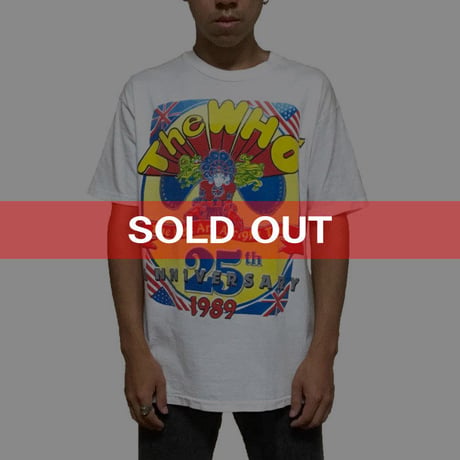 【USED】80'S THE WHO 25TH ANNIVERSARY TOUR T-SHIRT