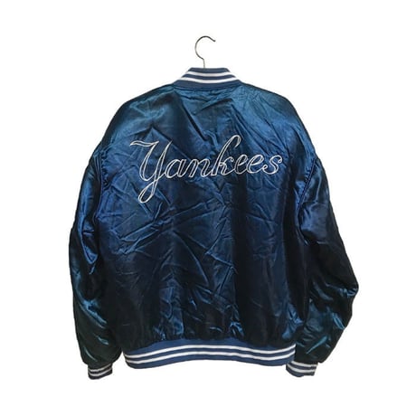 【USED】80'S-90'S NEW YORK YANKEES NYLON VIRSITY JACKET