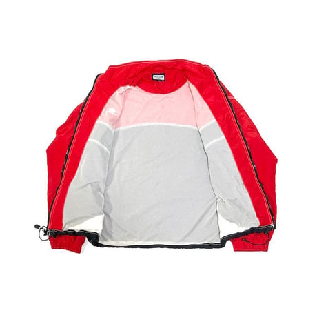 【USED】90'S-00'S UMBRO NYLON TRACK JACKET RED × BLACK
