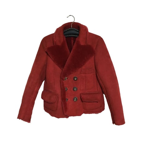 【USED】90'S VIVIENNE WESTWOOD MOUTON CHICO JACKET FOR LADY'S