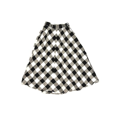 【USED】80's Liz Claiborne BUFFALO CHECK LONG SKIRT