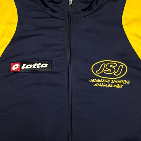 【USED】90's-00's Lotto JEUNESSE SPORTIVE Juan-Les-Pins TRACK JACKET