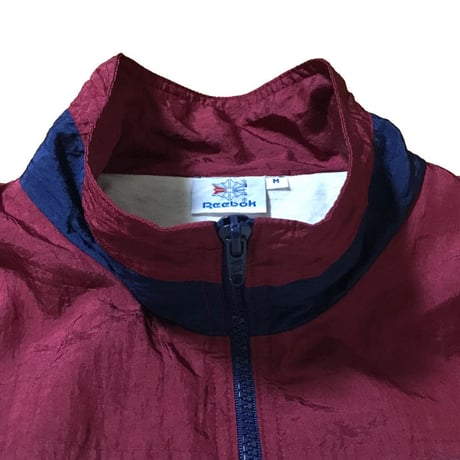 【USED】90'S REEBOK NYLON JACKET TRICOLOR