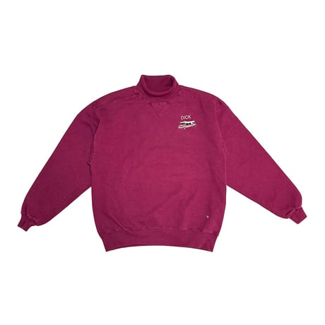 【USED】90's Russell Athletic "DICK RV" Embroidered High Neck Sweatshirt
