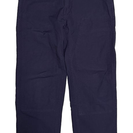【USED】90's-00's STUSSY Ripstop Double Knee Work Pants Navy