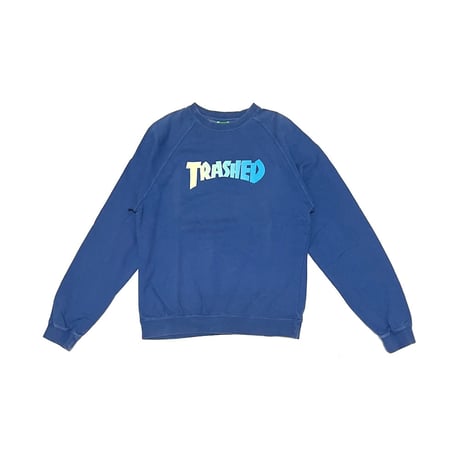 【USED】00'S XLARGE(xla) "TRASHED" SWEATSHIRT