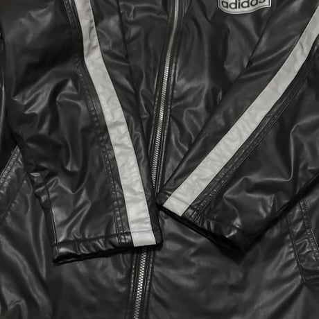 【USED】90'S ADIDAS REFLECTIVE LINE BOMBER JACKET