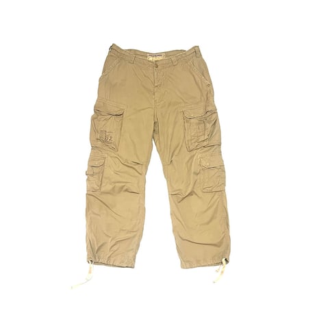 【USED】00's Abercrombie & Fitch BAGGY CARGO PANTS BEIGE