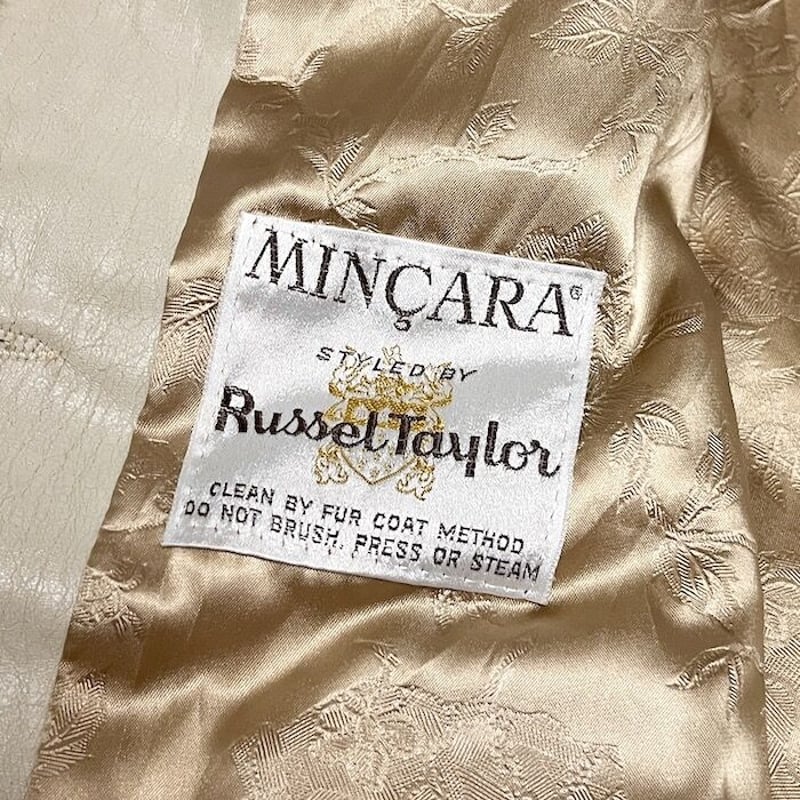 USED】60'S MINCARA Russell Taylor FAUX FUR JACK USED】60'S MINCARA Russell Taylor FAUX FUR JACK