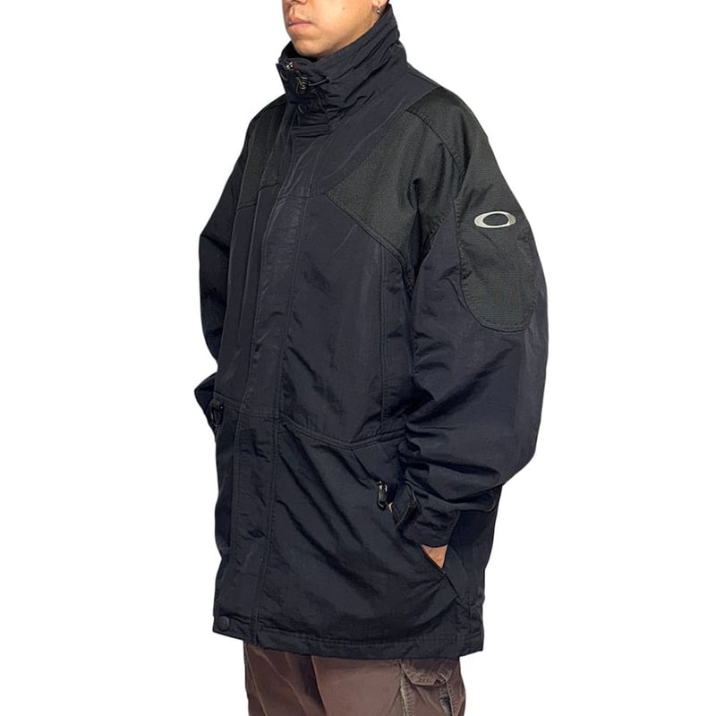 OAKLEY SOFTWARE ダウンジャケット 黒 テック系 Y2K 00s 00s oakley ダウンジャケット ブラック y2k テック ナイロン M