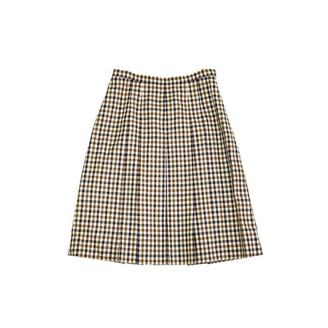 【USED】80'S-90'S AQUASCUTUM CLUB CHECK WOOL SKIRT