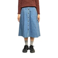 【USED】80's KORET CITY BLUES CHAMBRAY BUTTON FRONT SKIRT