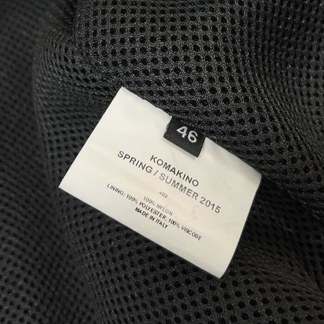 【USED】KOMAKINO 2015SS HIGH TECH LOW LIFE MA-1 JACKET