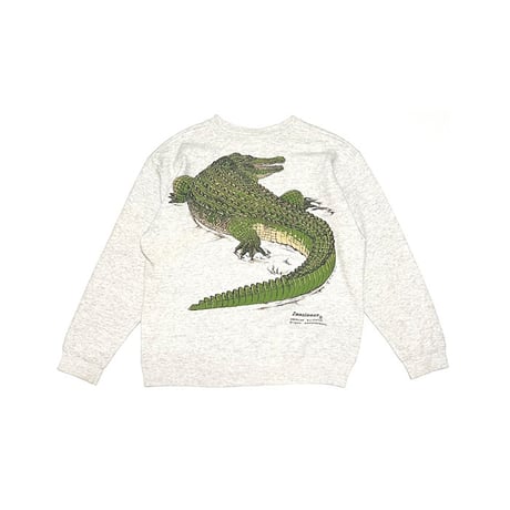 【USED】90's Zoosloose AMERICAN ALLIGATOR SWEATSHIRT