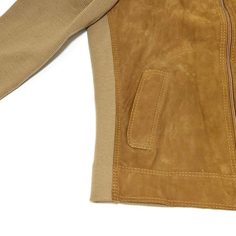 【USED】70'S LEPOUTRE MAILLE LEATHER × WOOL BLOUSON