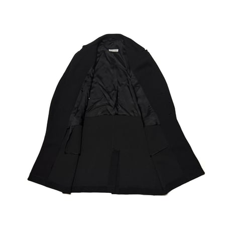 【USED】90's EMPORIO ARMANI Knit Chester Coat Black