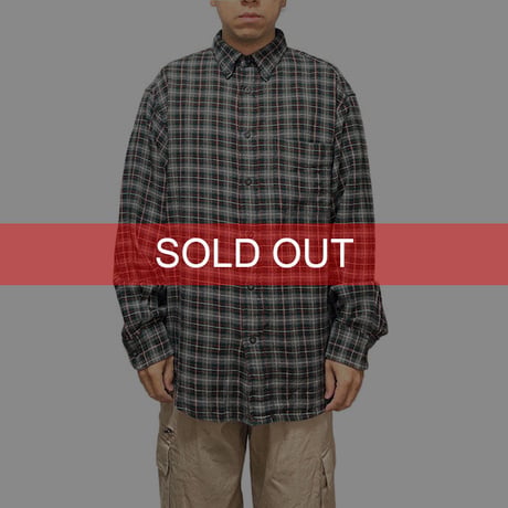 【USED】90'S-00'S OLD GAP CHECK FLANNEL B.D.SHIRT