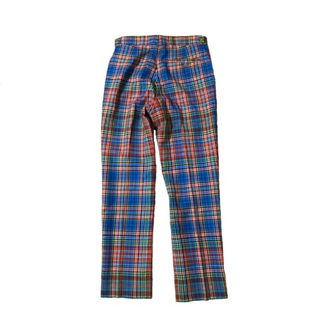 【USED】90'S VIVIENNE WESTWOOD MAN MALTI COLOR CHECK TROUSERS