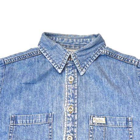 【USED】90's BIG STAR FRENCH SLEEVE CHAMBRAY SHIRT