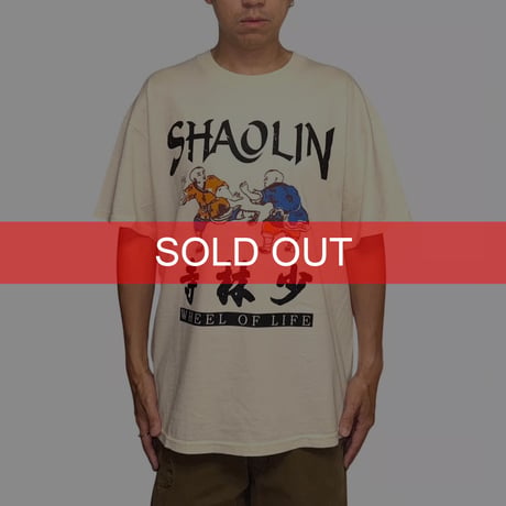 【USED】00's SHAOLIN “Wheel of Life” Kung Fu Graphic T-shirt