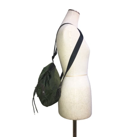 【USED】VINTAGE PRADA NYLON MINI BACKPACK GREEN