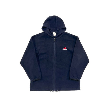 【USED】90'S-00'S ADIDAS PAFORMANCE LOGO FLEECE ZIP PARKA