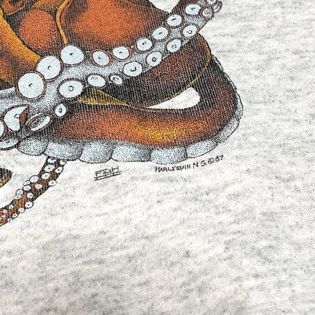 【USED】80's HARLEQUIN N.G. OCTOPUS SWEATSHIRT