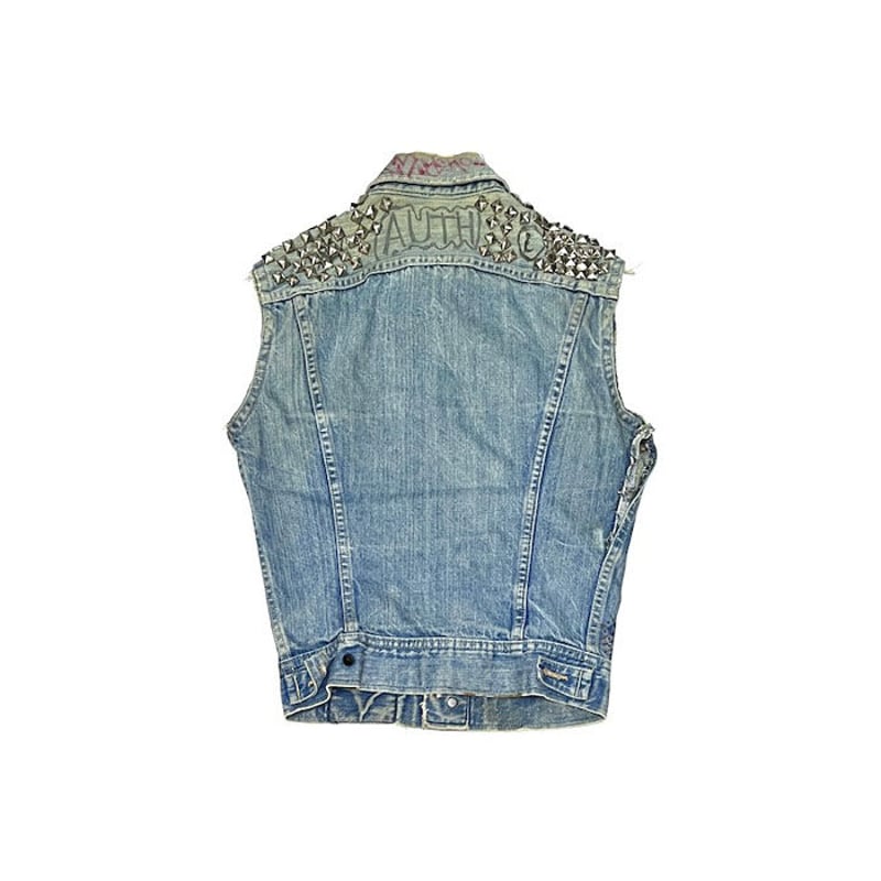 USED】80'S-90'S CUSTUM PUNK LEE DENIM VEST | KO