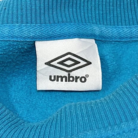 【USED】00'S UMBRO SWEATSHIRT TURQUOISE BLUE