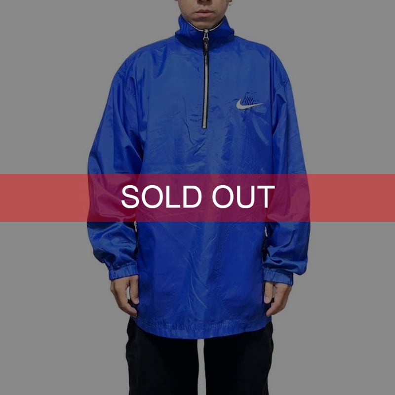 USED】90'S NIKE HALF ZIP PULLOVER NYLON JACKET USED】90'S NIKE HALF ZIP PULLOVER NYLON JACKET