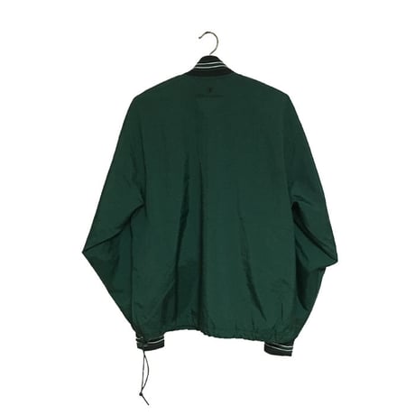 【USED】90'S CHAMPION NYLON PULLOVER JACKET GREEN