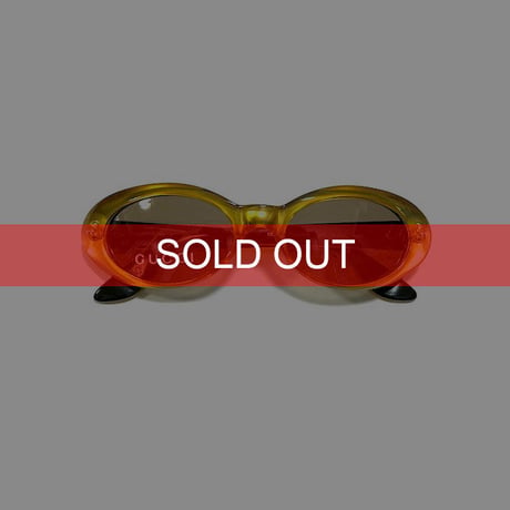 【DEAD STOCK】VINTAGE GUCCI SUNGLASSES YELLOW