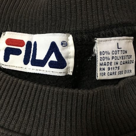 【USED】90'S FILA EMBROIDERY SWEATSHIRT