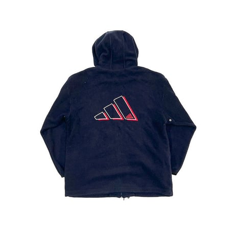 【USED】90'S-00'S ADIDAS PAFORMANCE LOGO FLEECE ZIP PARKA
