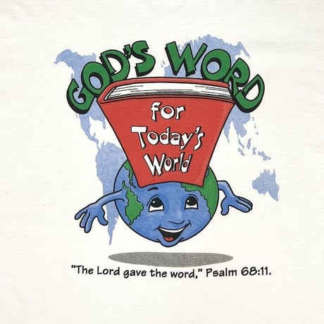 【USED】90'S GOD'S WORD FOR TODAY'S WORLD T-SHIRT