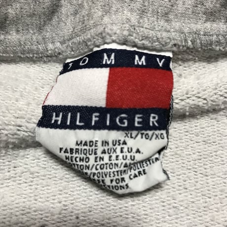 【USED】90'S TOMMY HILFIGER FLAG PRINT SWEATSHIRT