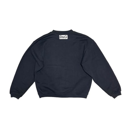 【USED】90's-00's D&G DOLCE & GABBANA "Sicily & Globe" Graphic Sweatshirt