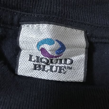【USED】90'S LIQUID BLUE T-SHIRT SKULL×DRAGON