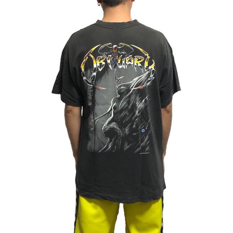 【USED】90'S OBITUARY T-SHIRT