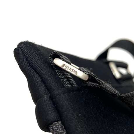 【USED】90's-00's PRADA LINEA ROSSA NEOPRENE × NYLON MESH MINI SHOULDER BAG